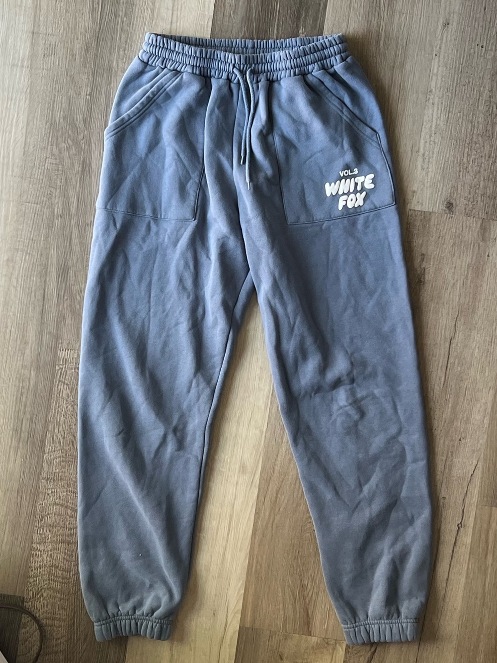 White Fox Offstage Sweatpants Blue Causal Streetwear Womens Size Small